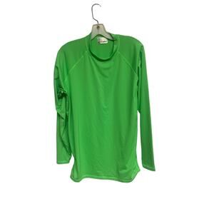 Wet Effect Men’s Long Sleeve Rash Guard Green Size Large – Quick Dry UPF